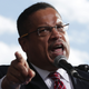 Rep. Keith Ellison (D-Minn.) speaks during a rally on jobs December 7, 2016 at Freedom Plaza in Washington, DC.